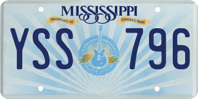 MS license plate YSS796