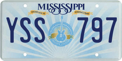 MS license plate YSS797