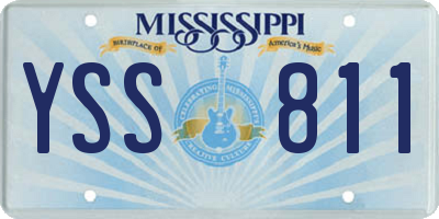 MS license plate YSS811