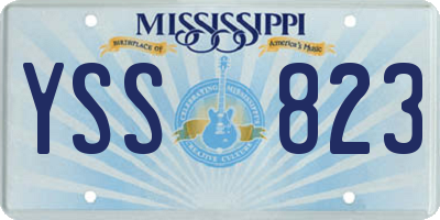 MS license plate YSS823