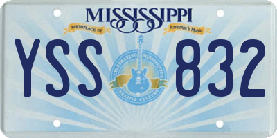MS license plate YSS832