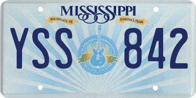 MS license plate YSS842