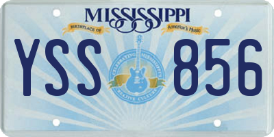 MS license plate YSS856