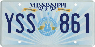 MS license plate YSS861