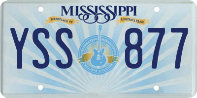 MS license plate YSS877