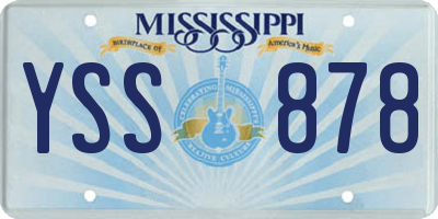 MS license plate YSS878