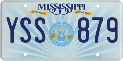 MS license plate YSS879