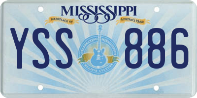 MS license plate YSS886