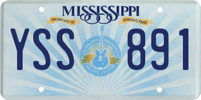 MS license plate YSS891
