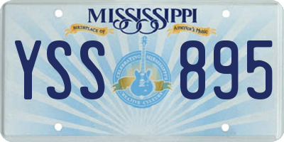 MS license plate YSS895