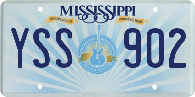 MS license plate YSS902