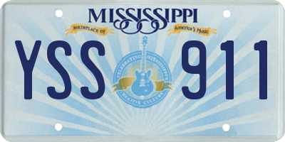 MS license plate YSS911