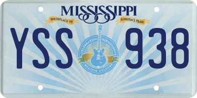 MS license plate YSS938