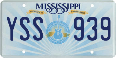 MS license plate YSS939