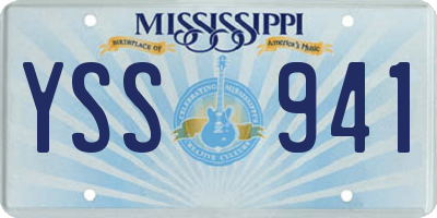 MS license plate YSS941
