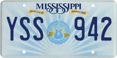 MS license plate YSS942