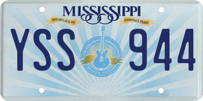 MS license plate YSS944