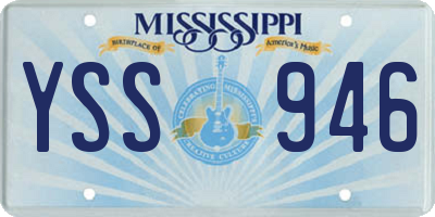 MS license plate YSS946