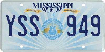 MS license plate YSS949
