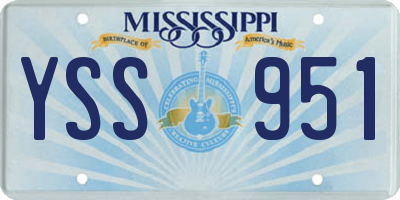MS license plate YSS951
