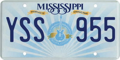 MS license plate YSS955