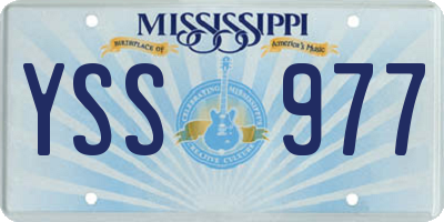 MS license plate YSS977
