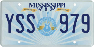 MS license plate YSS979