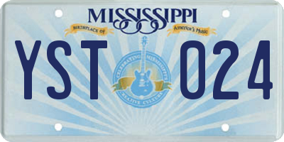 MS license plate YST024