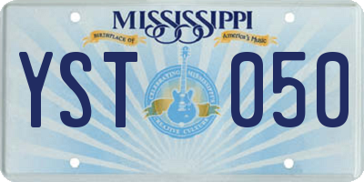 MS license plate YST050