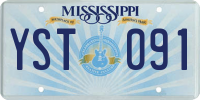 MS license plate YST091