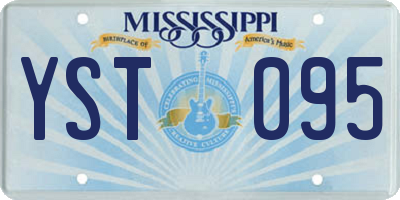 MS license plate YST095