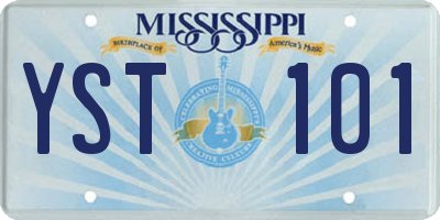 MS license plate YST101