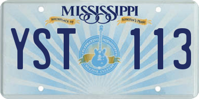 MS license plate YST113