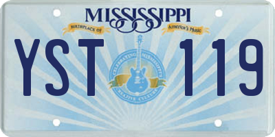 MS license plate YST119