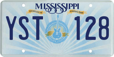MS license plate YST128
