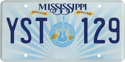 MS license plate YST129