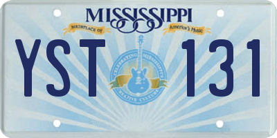 MS license plate YST131