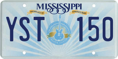 MS license plate YST150