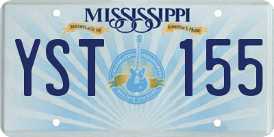 MS license plate YST155