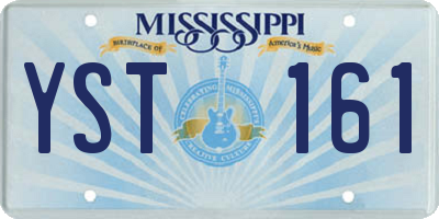 MS license plate YST161