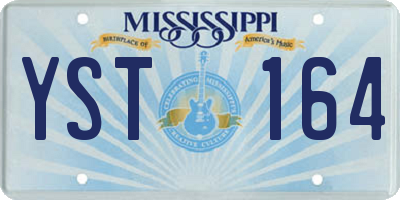 MS license plate YST164