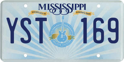 MS license plate YST169