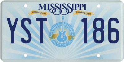 MS license plate YST186