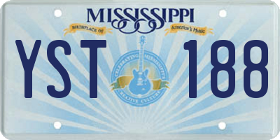 MS license plate YST188