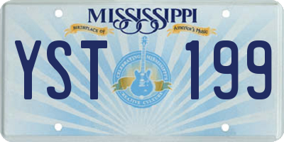 MS license plate YST199