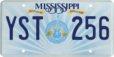 MS license plate YST256