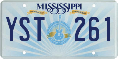 MS license plate YST261