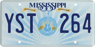 MS license plate YST264