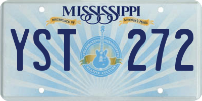 MS license plate YST272