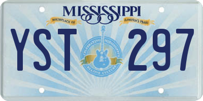 MS license plate YST297